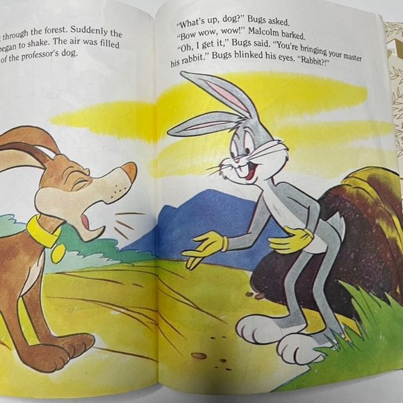 Bugs Bunny Marooned Little Golden Book 1985 Vintage Justine Korman u - Picture 7 of 7